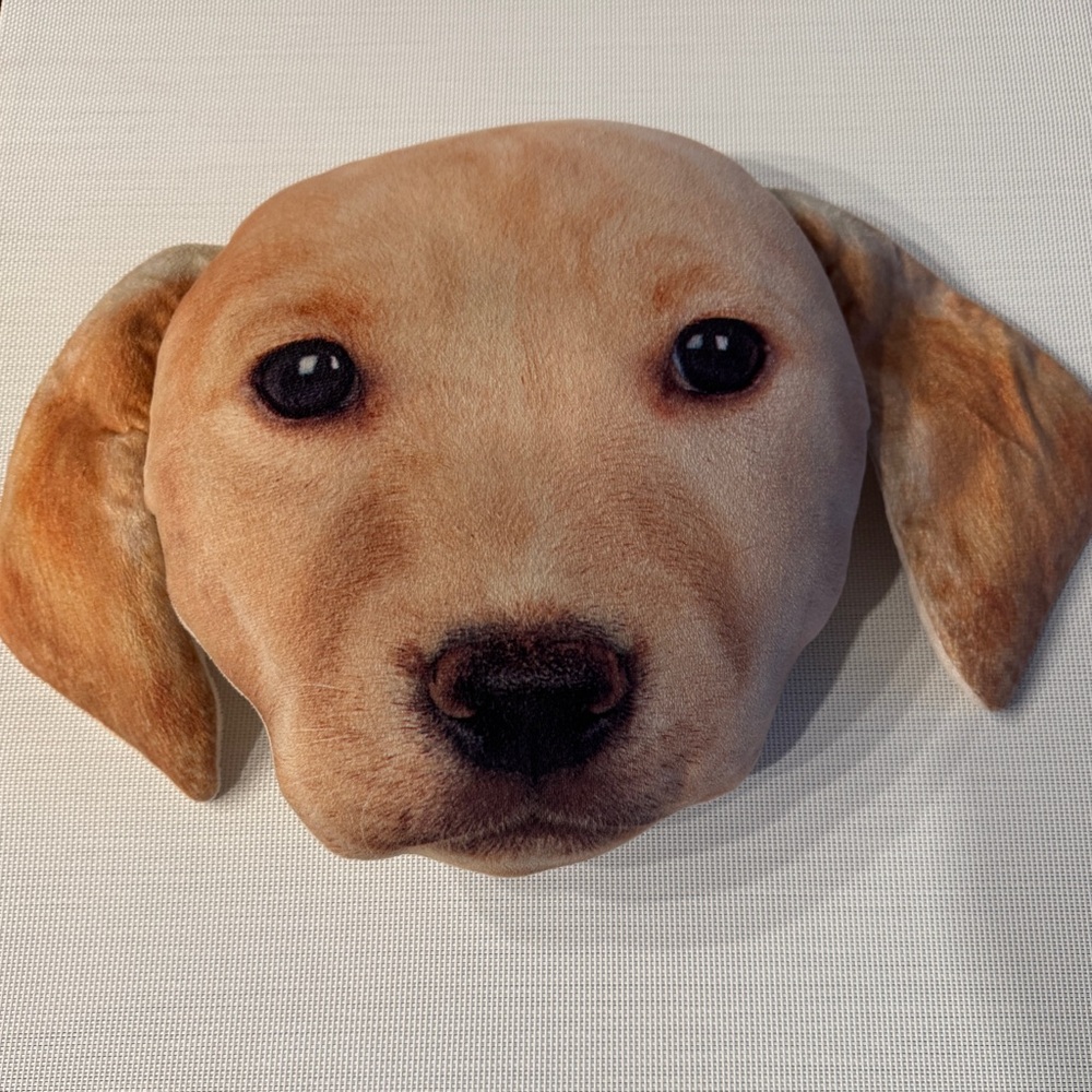 Golden Lab Realistic face Throw Pillow